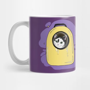 waffle the cat astronaut cosmoc exploader Mug